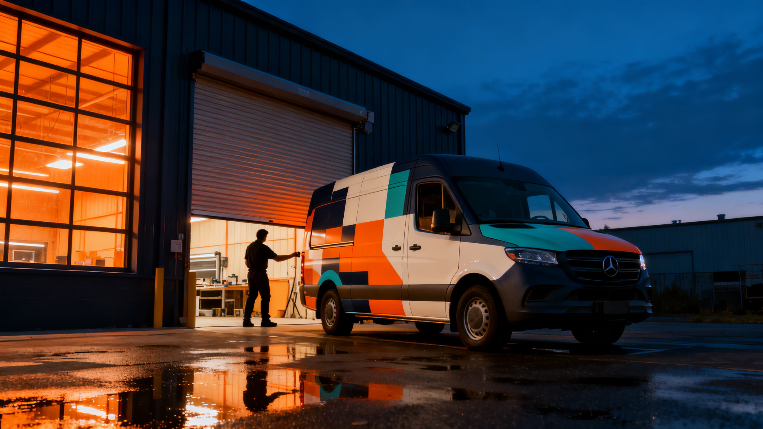 Atelier Pubcovering au crépuscule — Rambouillet 78120